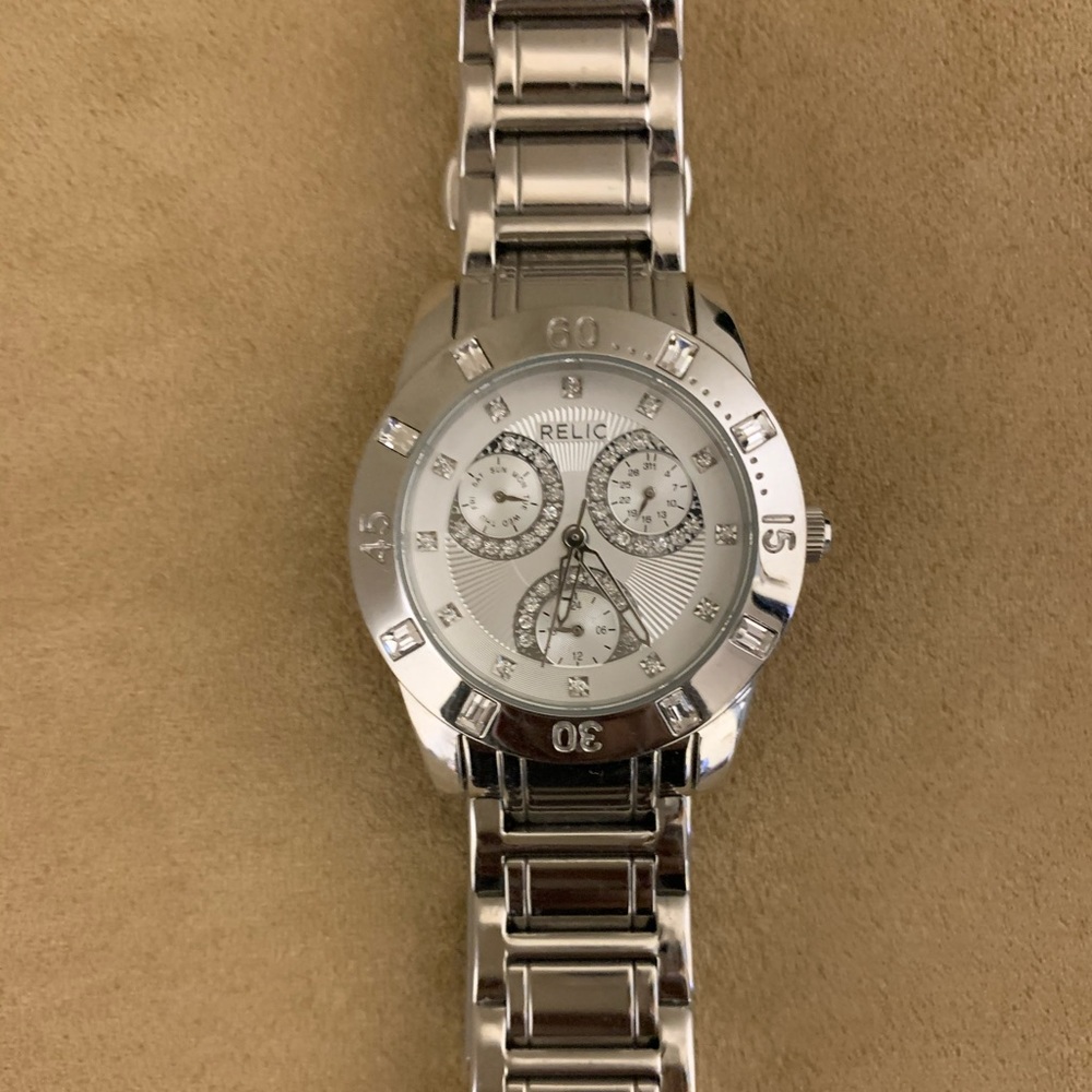 Relic stainless steel watch